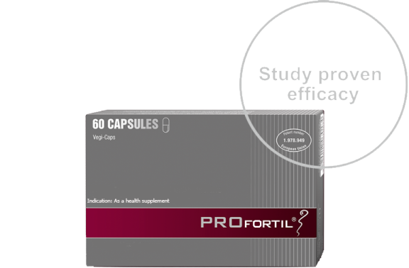 PROFORTIL™ is the only tested and patented product that contributes to the optimization of sperm quality